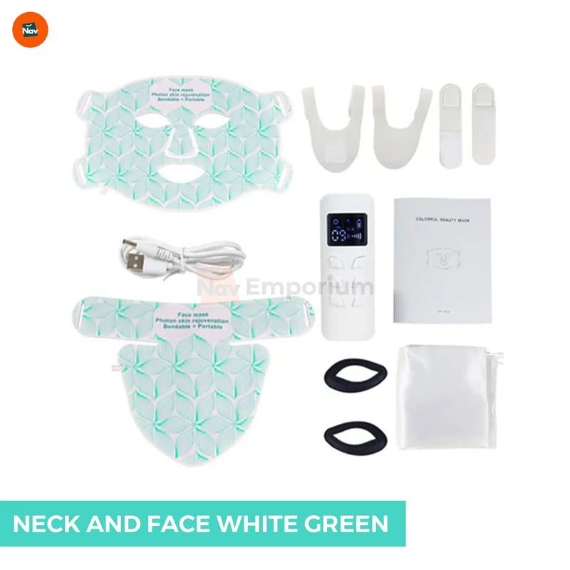 Before and after LED mask