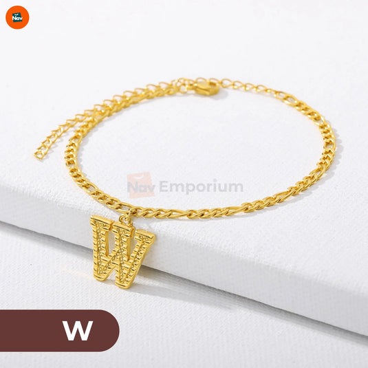 Gold anklet with adjustable clasp 20