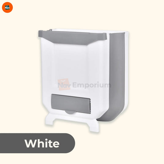 FoldFlat door-mount trash can