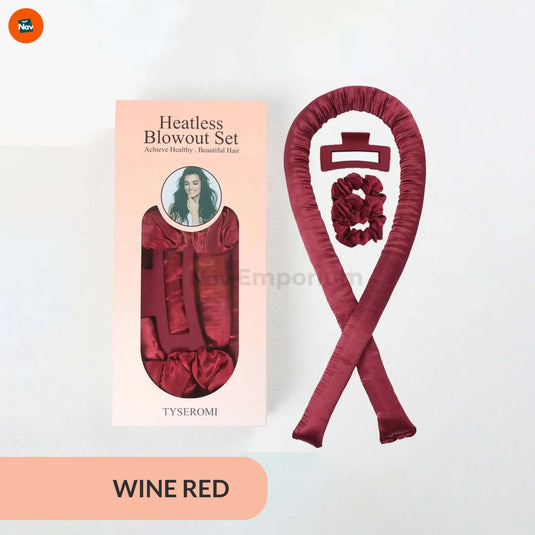 Satin Curling Rod in Use for Heat-Free Styling