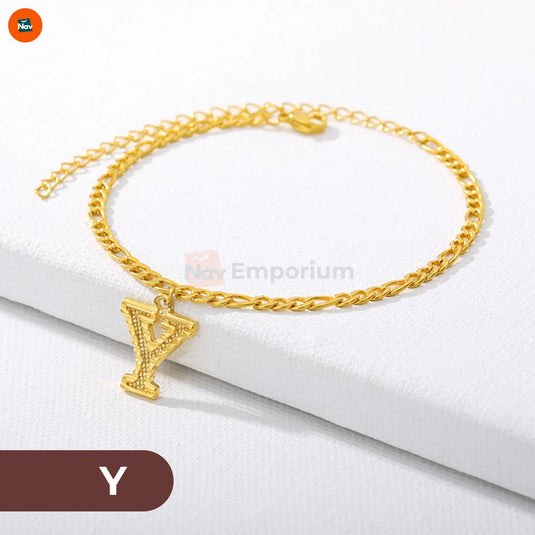 Waterproof gold anklet for women 23