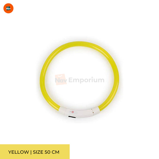 BrightPaws LED Safety Collar Yellow 1