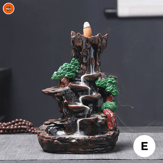 Ceramic backflow incense burner