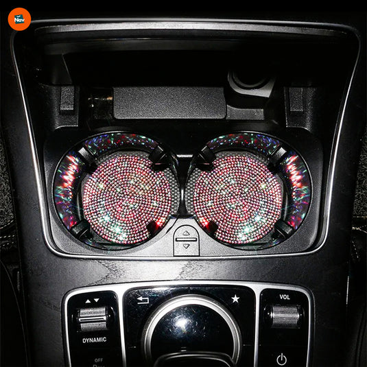 Luxury car interior sparkle