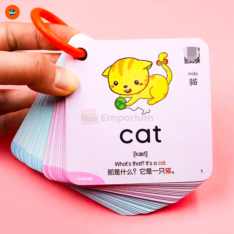 Interactive educational flashcards for kids