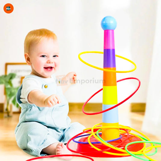 Family playing Ring Master Toss