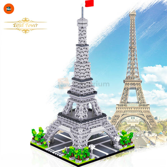 Assembled Eiffel Tower model