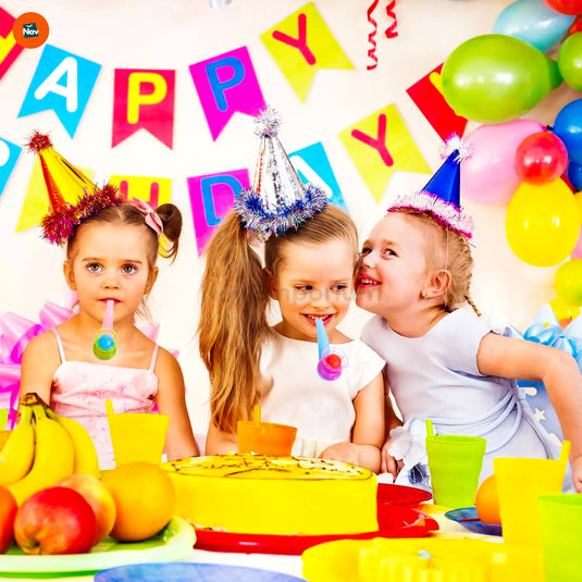 Assorted Fun Flo foam balls in vibrant colors.