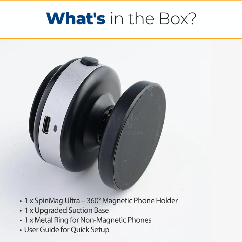 Magnetic dashboard phone mount