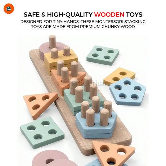 Toddler stacking blocks  