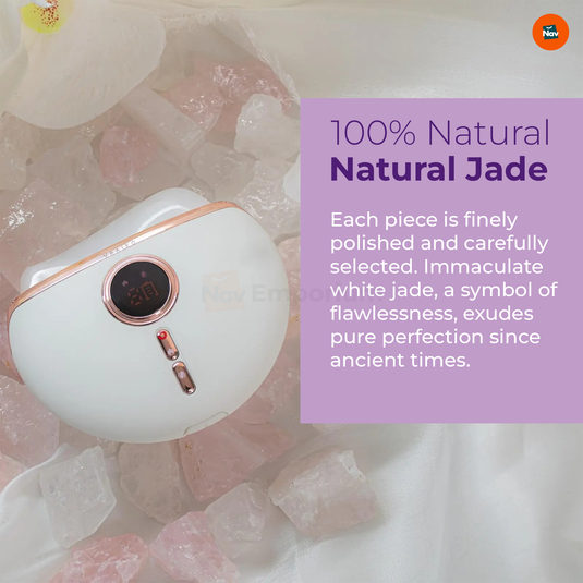 Applying heated jade tool 