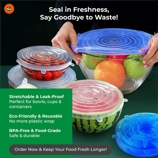 Airtight Silicone Food Covers 