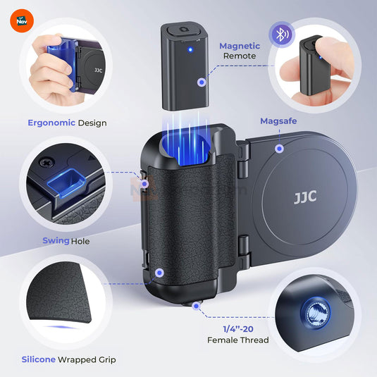 MagnoGrip with iOS and Android devices 