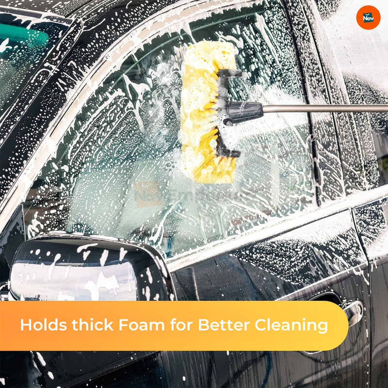 Scratch-free vehicle wash brush