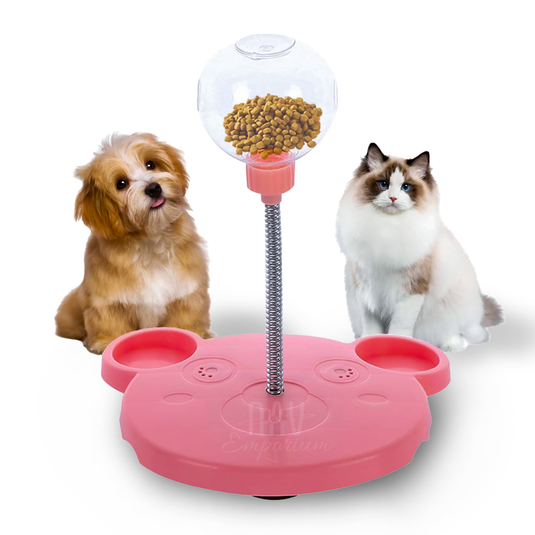 Leaking Treats Ball Pet Feeder Toy - Fun for Dogs & Cats