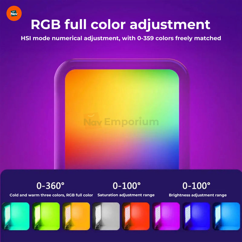 Rechargeable RGB LED Light 