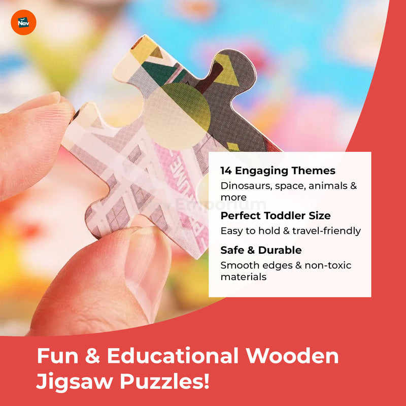 Close-Up of Non-Toxic Puzzle Materials  