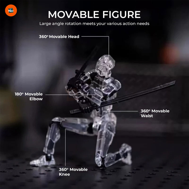 FlexiBot 13 Action Figure in Dynamic Pose 