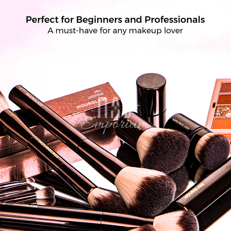 Ergonomic handle makeup brushes