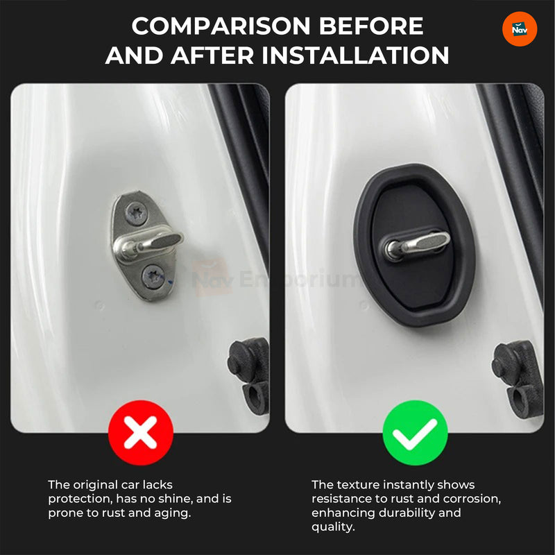 Noise-reducing door lock cover  