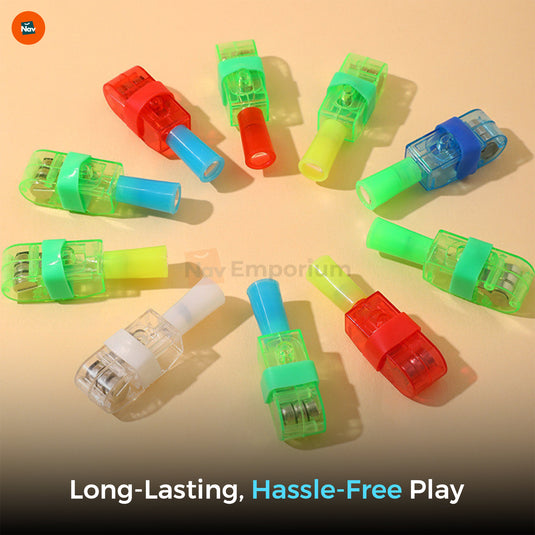 Kids Aged 7-14 Enjoying Finger Lights 