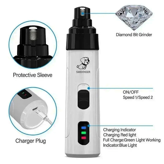 USB rechargeable dog nail trimmer