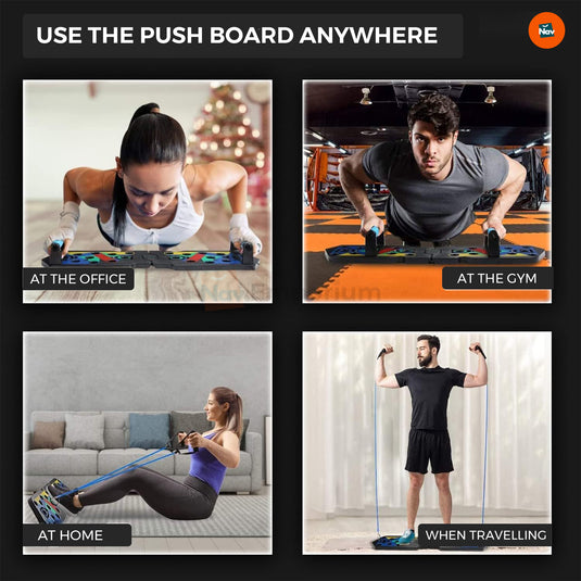 Foldable home fitness equipment