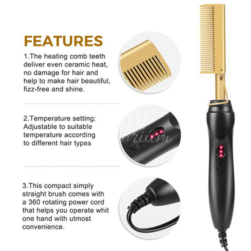 Dual voltage hair straightener for travel