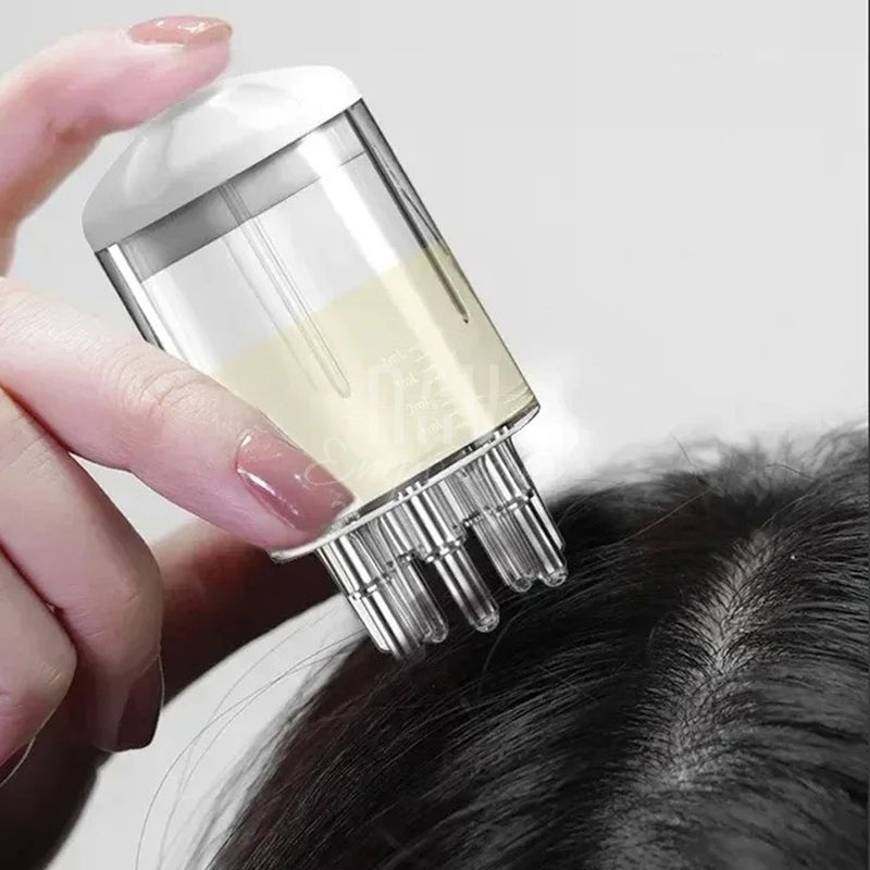 Hair serum applicator comb