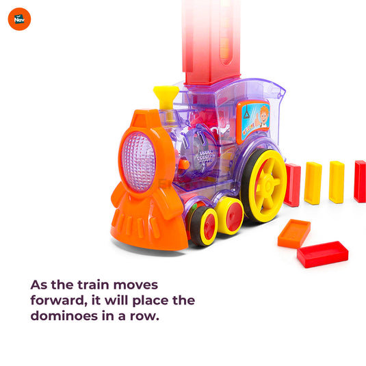 Close-up of domino train's easy-load cartridge 