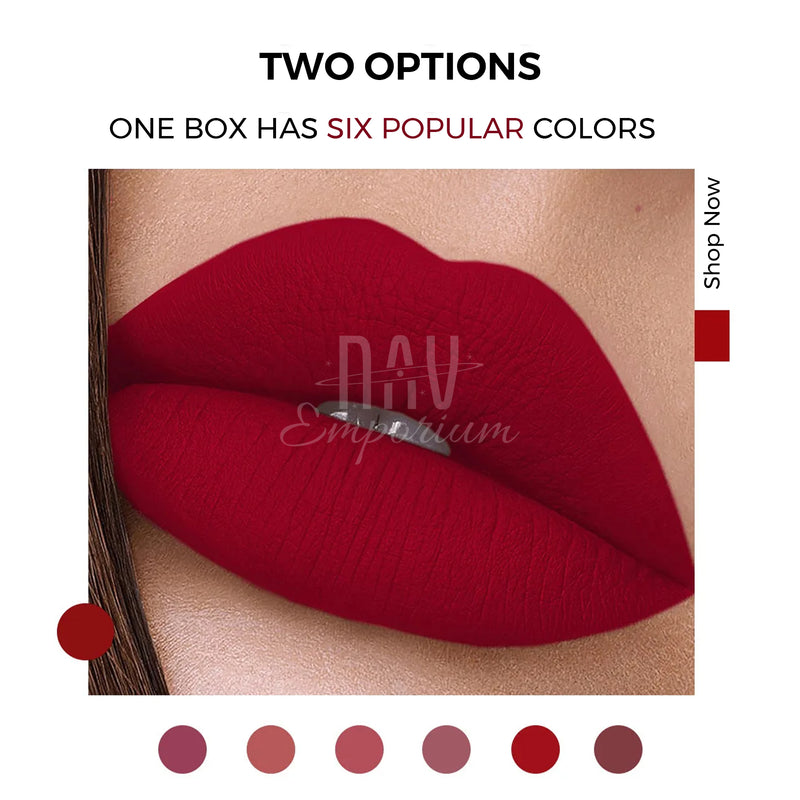 Smudge-proof liquid lipstick collection
