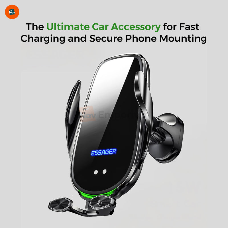 Fast wireless charging car mount 