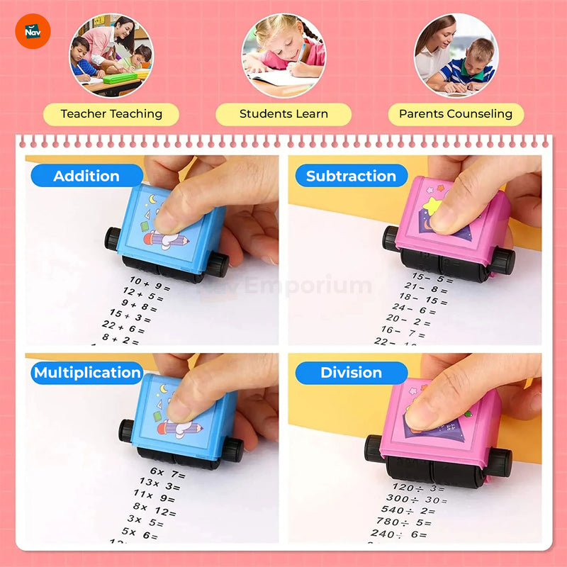 Reusable Math Practice Stamps 