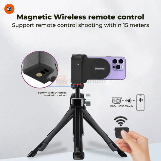 Hands-free selfie with MagnoGrip 
