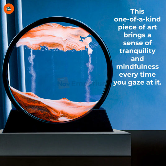 Rotating sand art frame