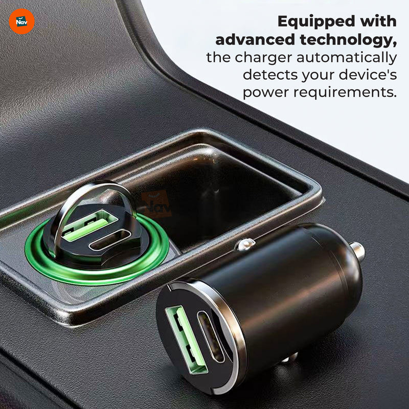 Dual-port fast car charger