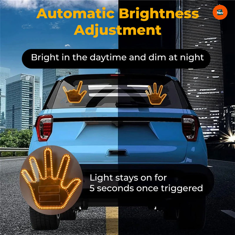 LED car gesture light installation  