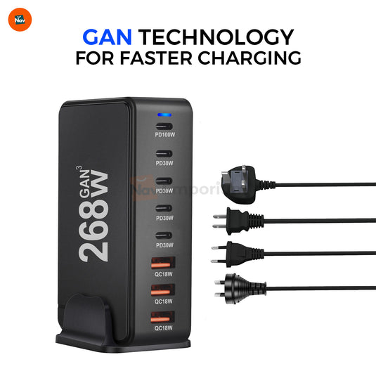 TechPi charger powering smartphone and tablet 