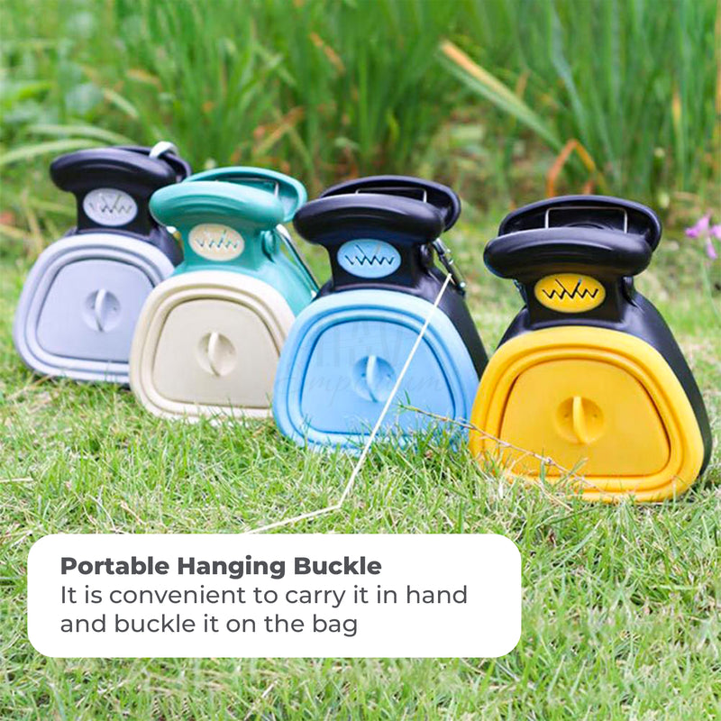 One-handed pet waste scooper 