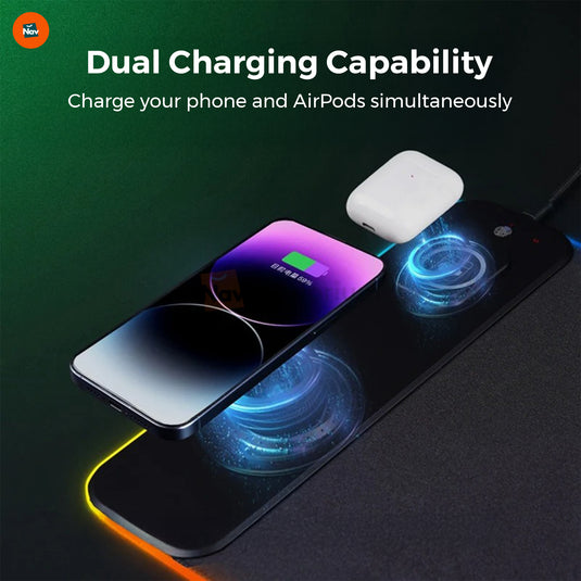 15W Qi charging mousepad 