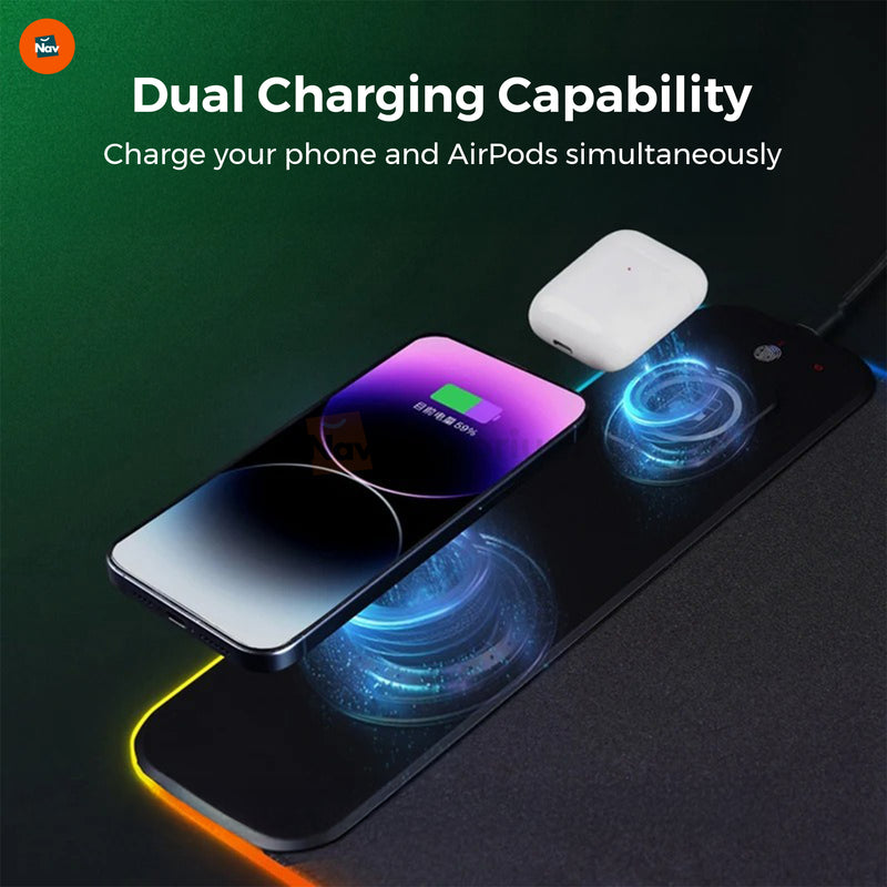 15W Qi charging mousepad 