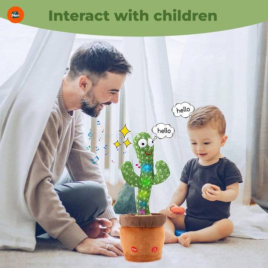 Voice-Recording Plush Cactus Toy 
