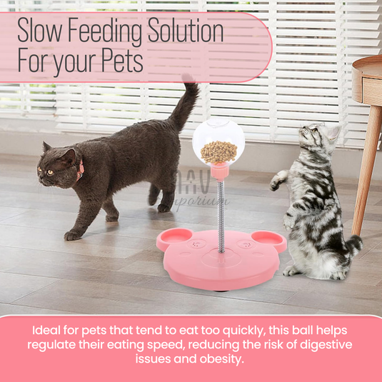 Leaking Treats Ball Pet Feeder Toy - Fun for Dogs & Cats