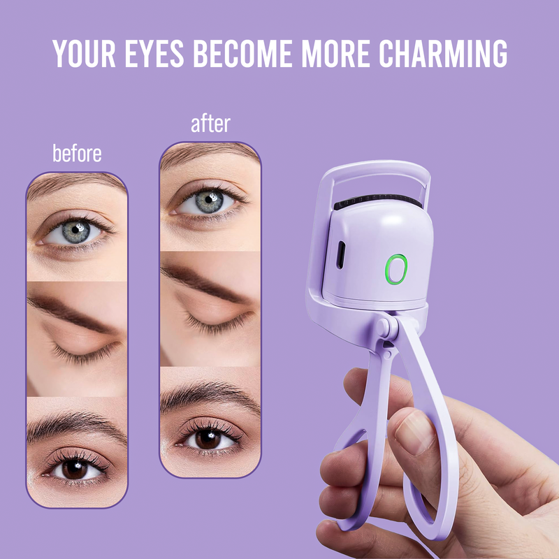 Electric Heated Eyelash Curler for Perfect Lashes - Beauty Tool