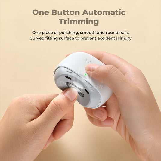 Automatic nail trimmer with LED light