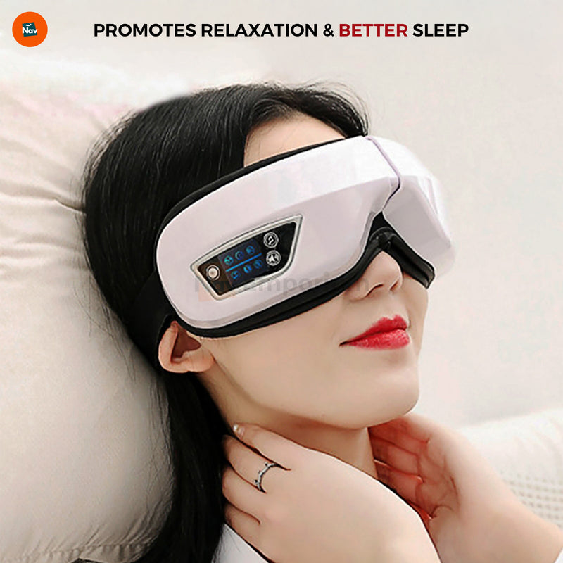 Eye strain relief massager