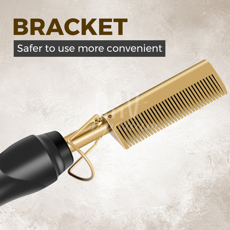 Hot comb for natural black hair
