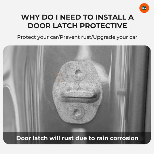 Rustproof car door lock shield  