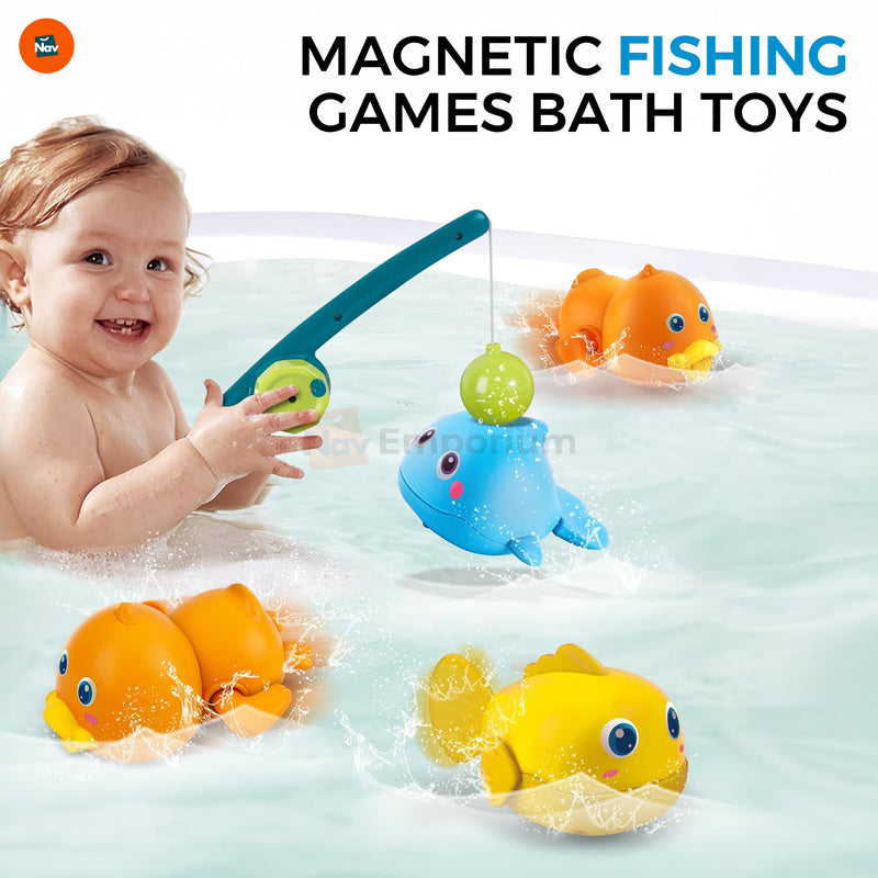 Toddler fishing rod bath toy 