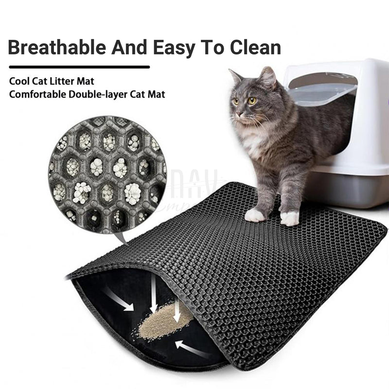 Easy-clean cat mat